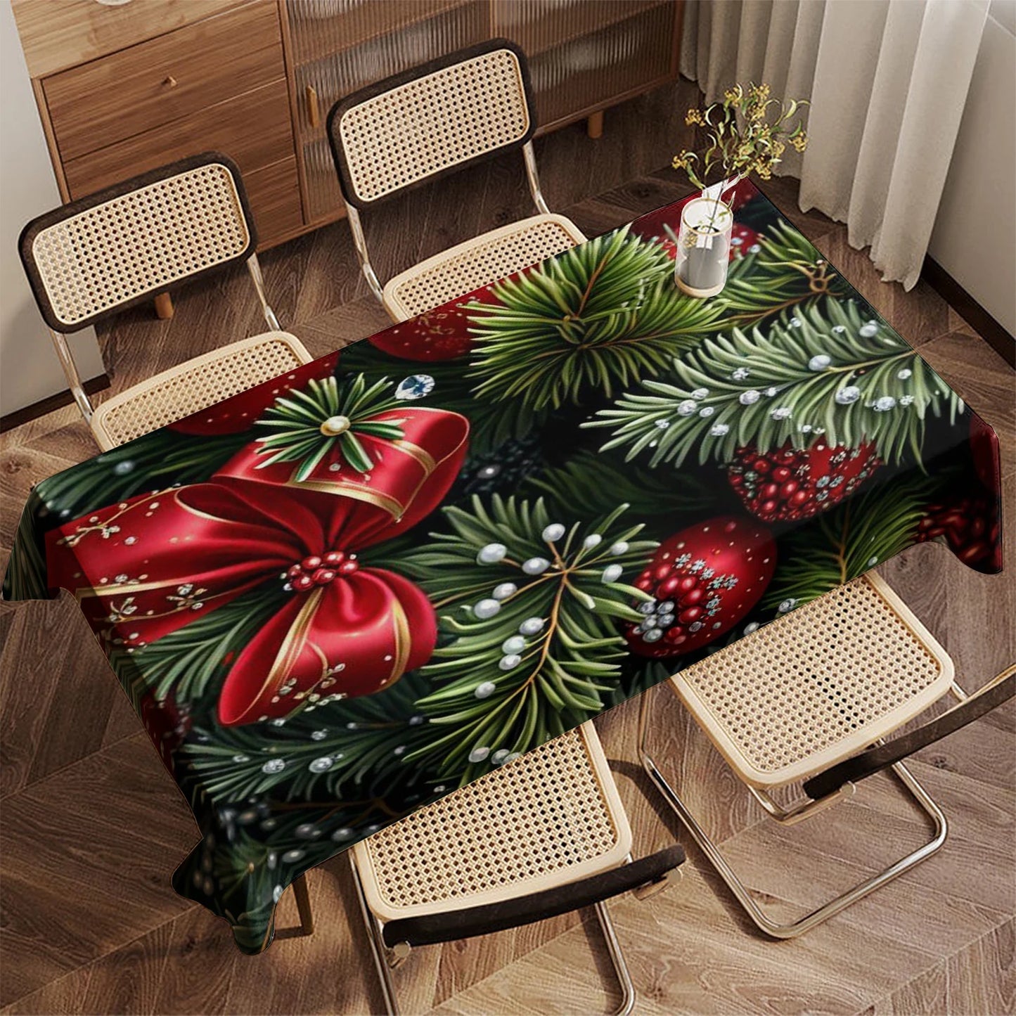 Wasserdichte gestreifte Tischdecke für Wohn und Partynutzung