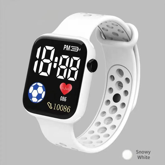 Wasserdichte digitale Kinder-Armbanduhr mit LED-Anzeige und Kalender