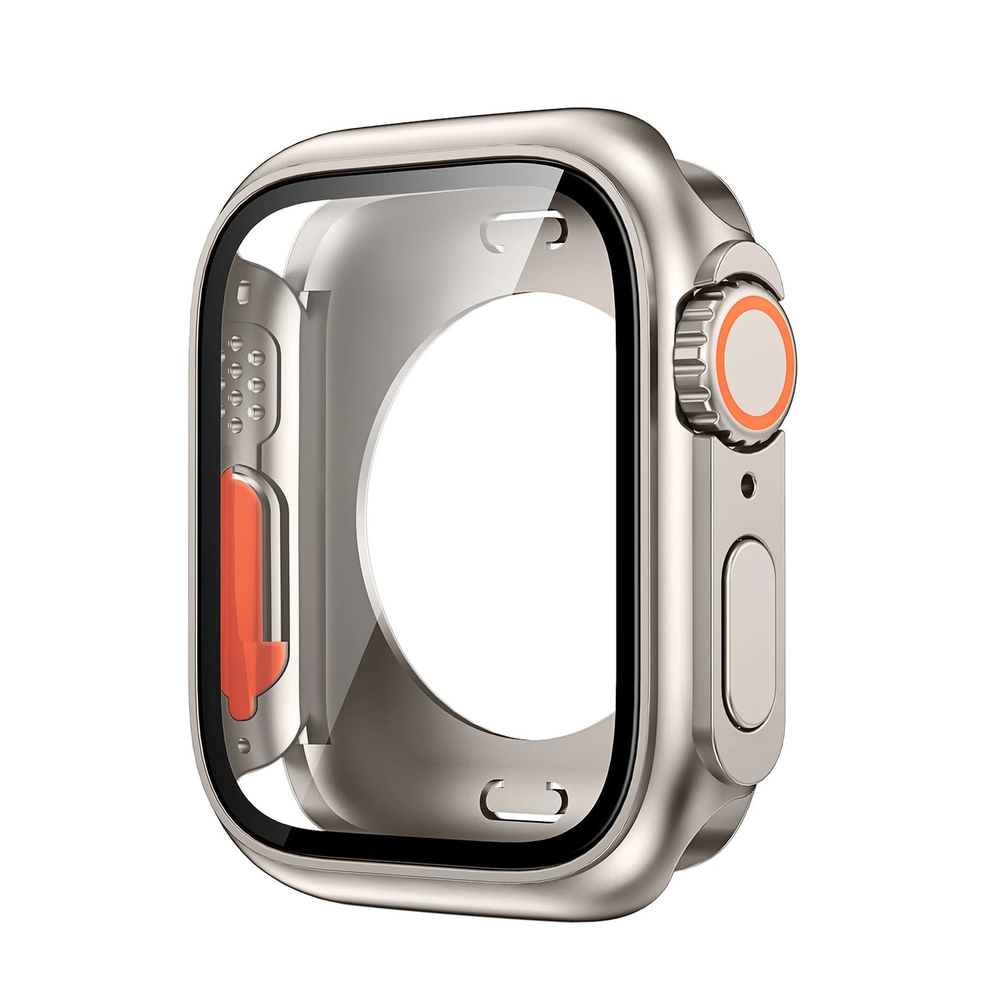 Displayschutzfolie und PC-Hülle kompatibel mit Smartwatch 40-45 mm Schutz