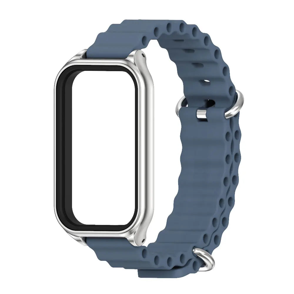 Silikon Armband Ersatz für Smart Band 8 9 mit Einstellbarer Länge