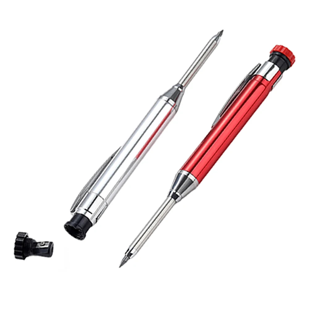 Massiver Zimmermannsbleistift Metall mit Spitzer Tieflochmarker Werkzeug