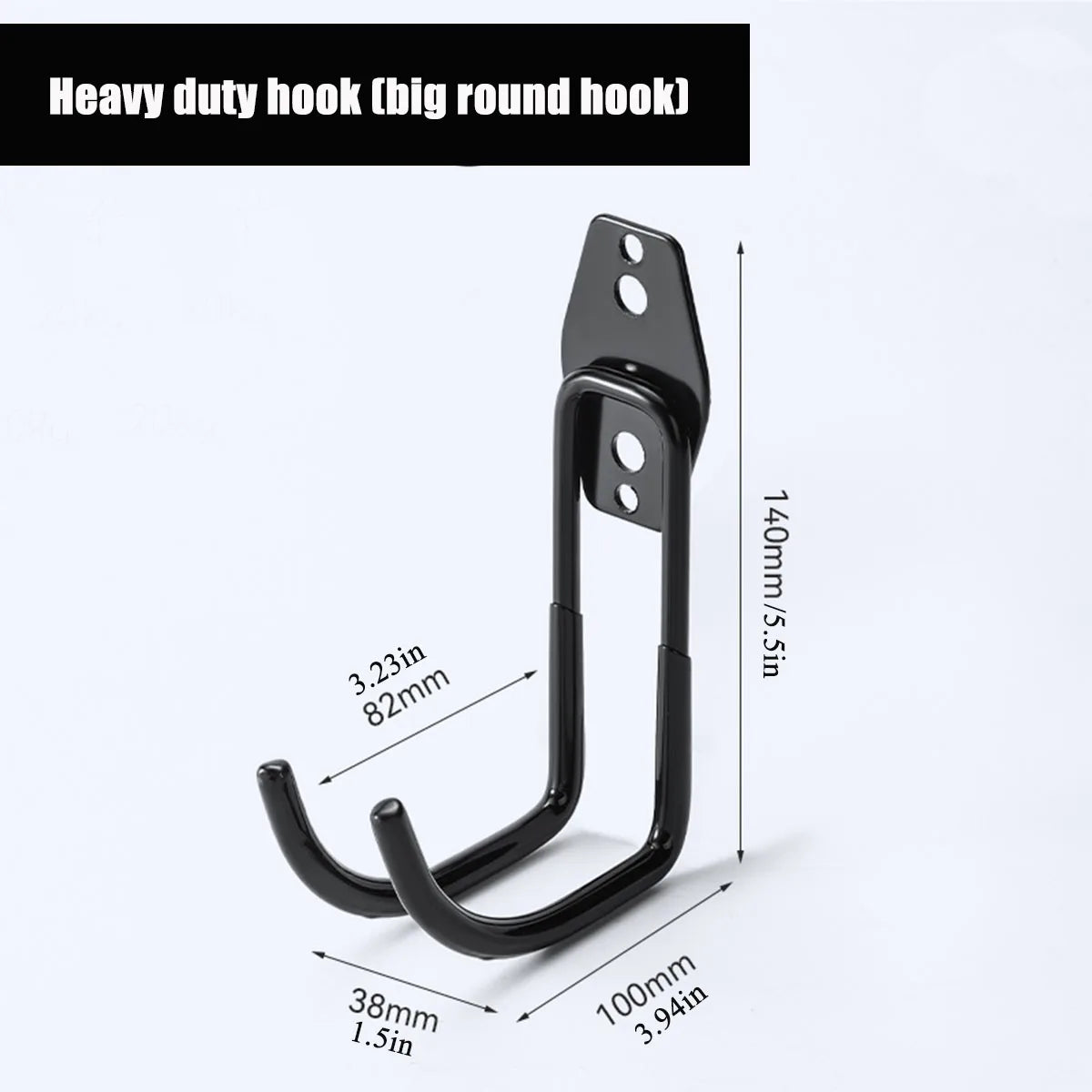 Garagen-Aufbewahrungshaken Werkzeug Organizer hängende Wandhalterung aus Eisen