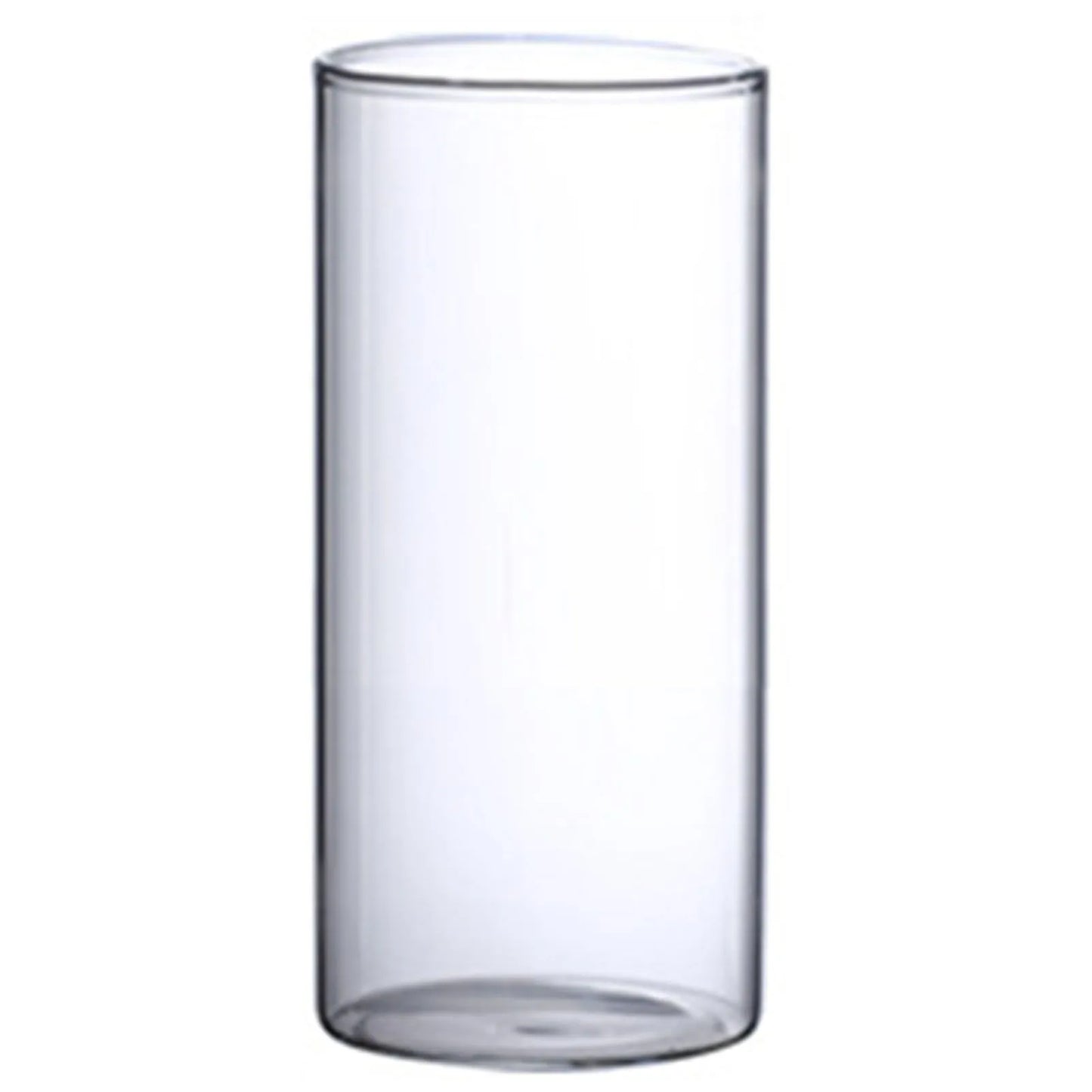 Transparente Glasvase Zylinder Hydroponik Blumenvase für Home Office