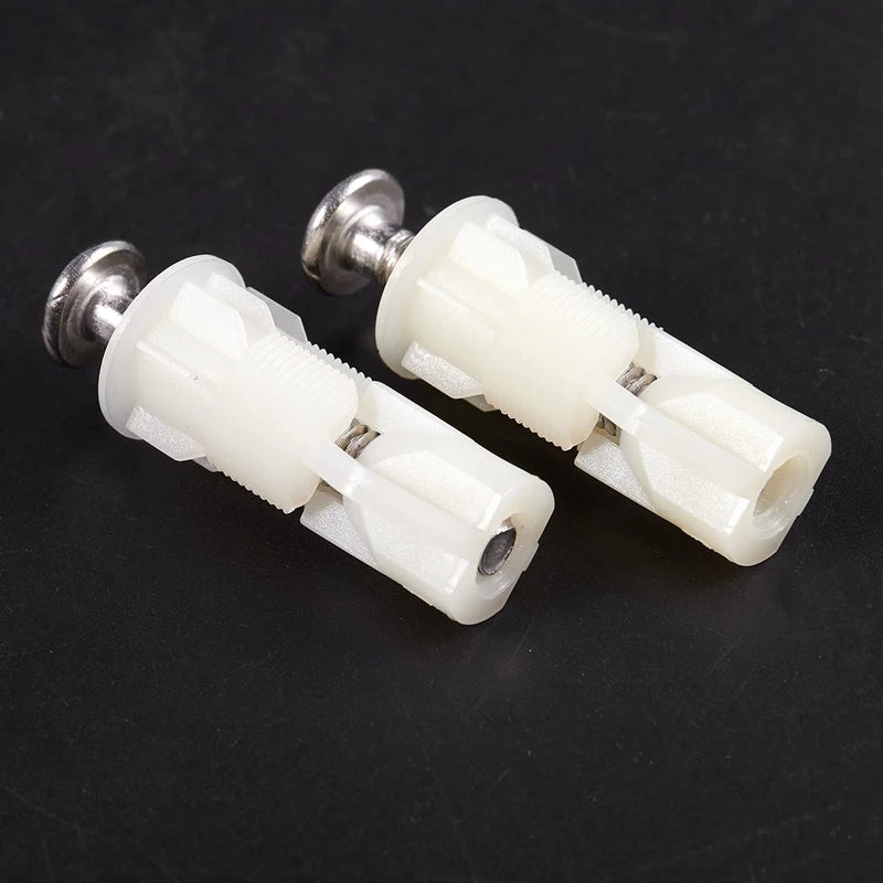 2x WC Sitz Schrauben Kunststoff 38x5mm – DIY Scharnier Reparatur Werkzeug
