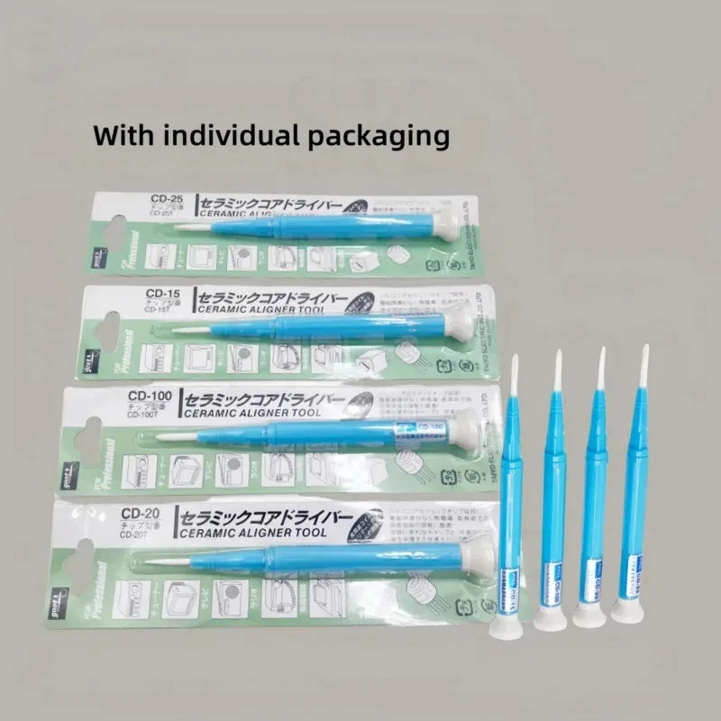 1/4-teiliges Keramik Kreuzschraubendreher-Set für Hochfrequenzeinstellungen