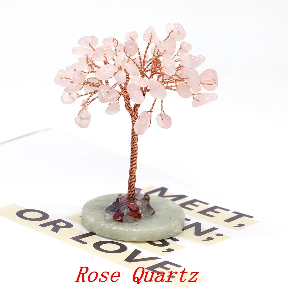 Kristall Achat Geldbaum für Feng Shui und positive Energie im Zuhause