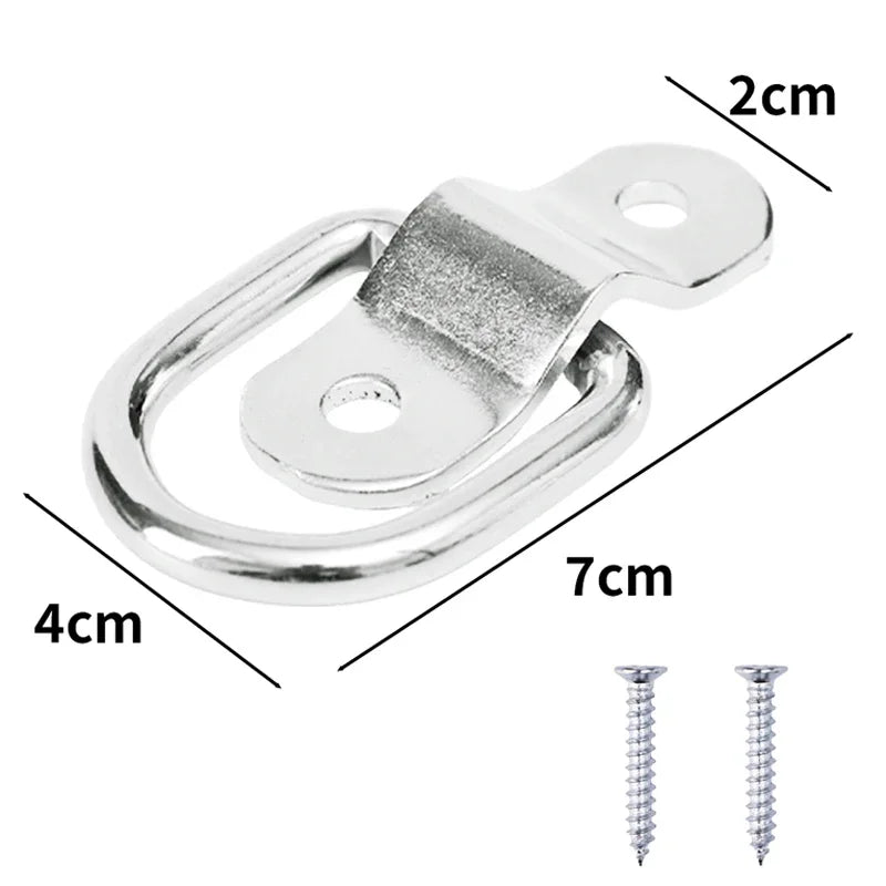 D-Ringe aus Edelstahl zum Binden von Ankern Lasten für Auto Boot Van