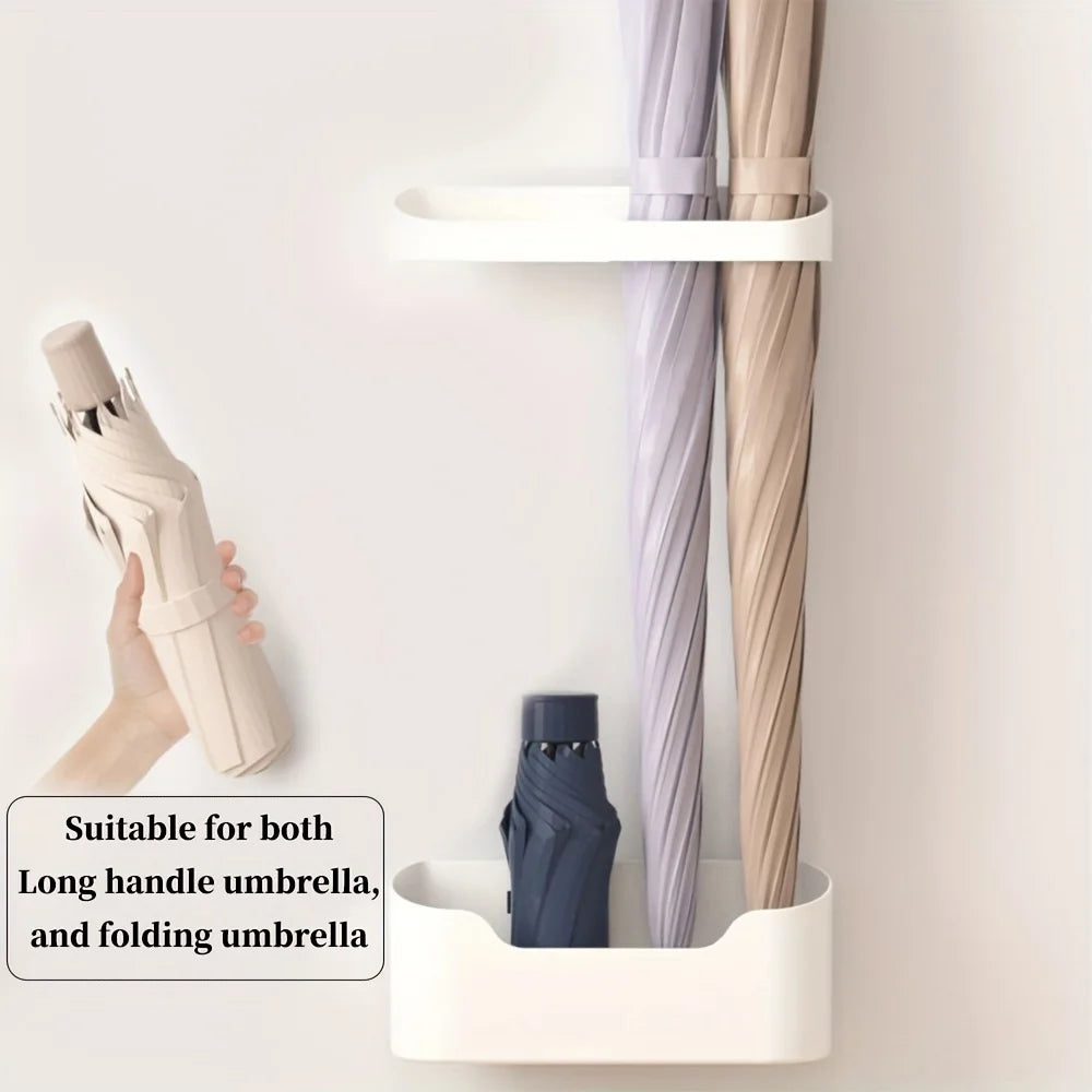 Wandmontierter Schirmhalter für platzsparende Aufbewahrung