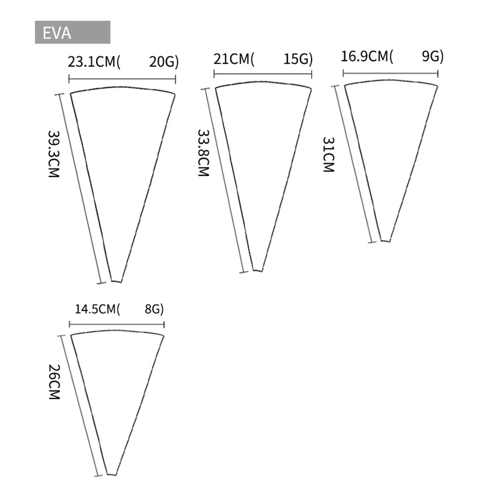 5 Größen Silikon Spritzbeutel wiederverwendbar für Kuchen Dekorieren-Yabubest - Home & More