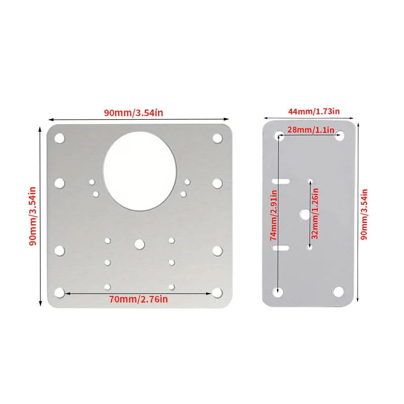 Metall Reparaturplatten für Möbel-Scharniere zur stabilen Türbefestigung