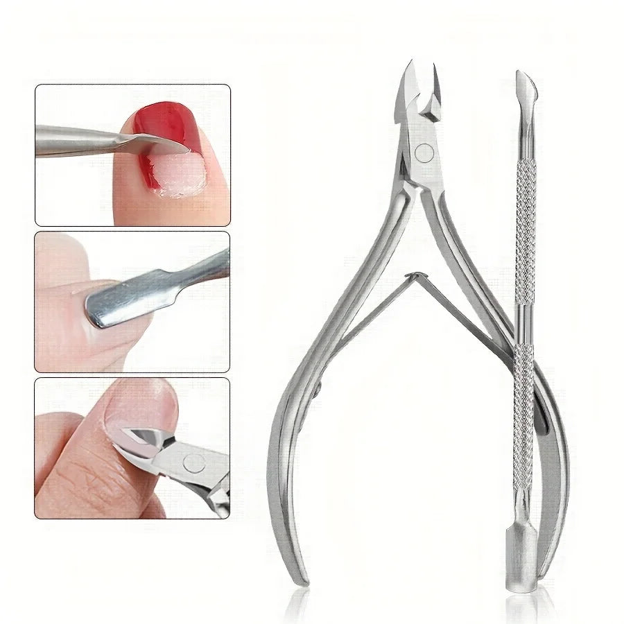 Edelstahl Haut- und Nagelpeeling Set für professionelle Pflege