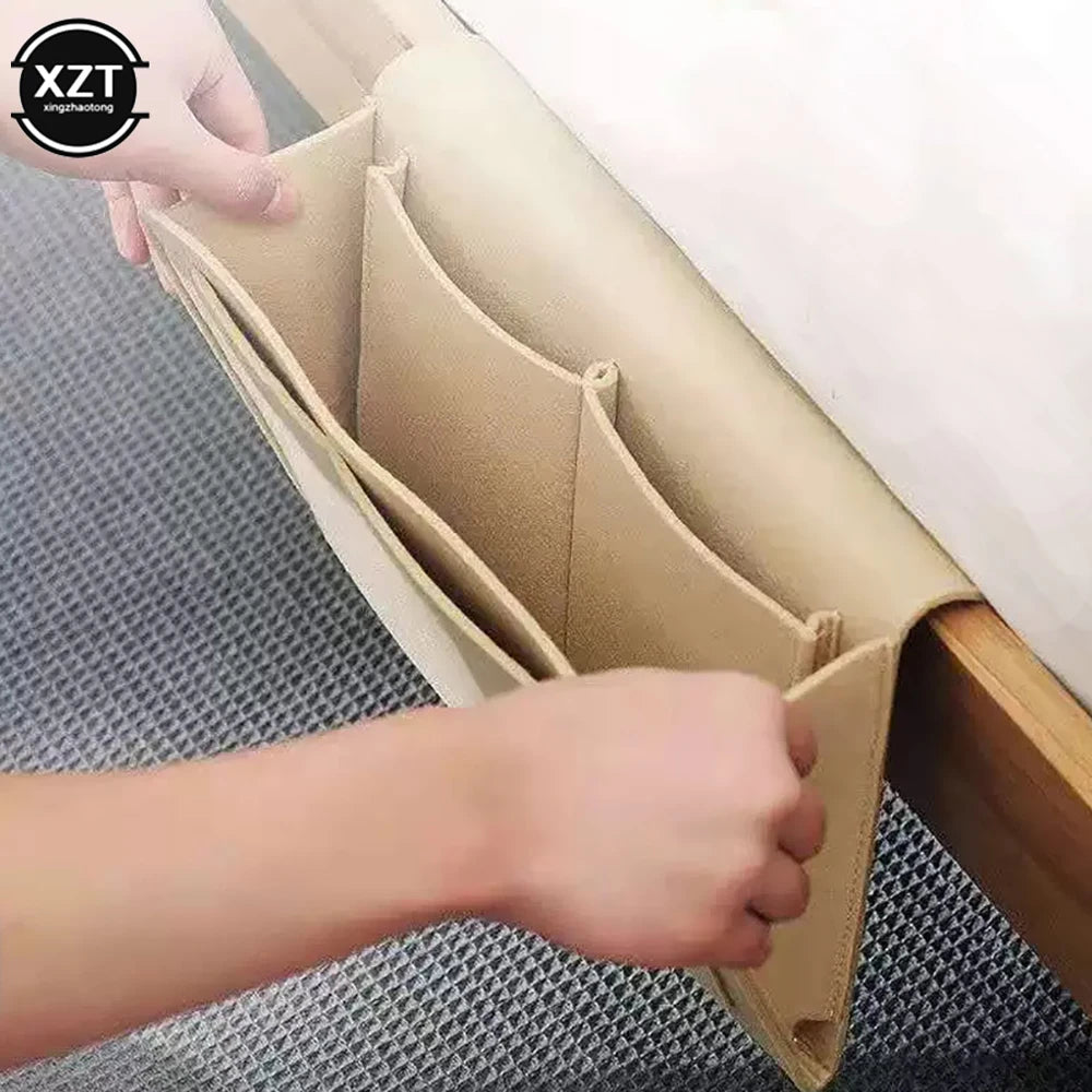 Filz Nachttisch Organizer für Bett Sofa mit vielseitigen Taschen Stauraum
