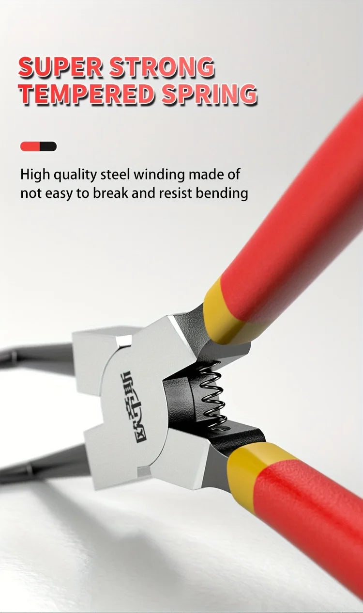 Robuste Multifunktions-Sicherungsringzange Innen und Außen