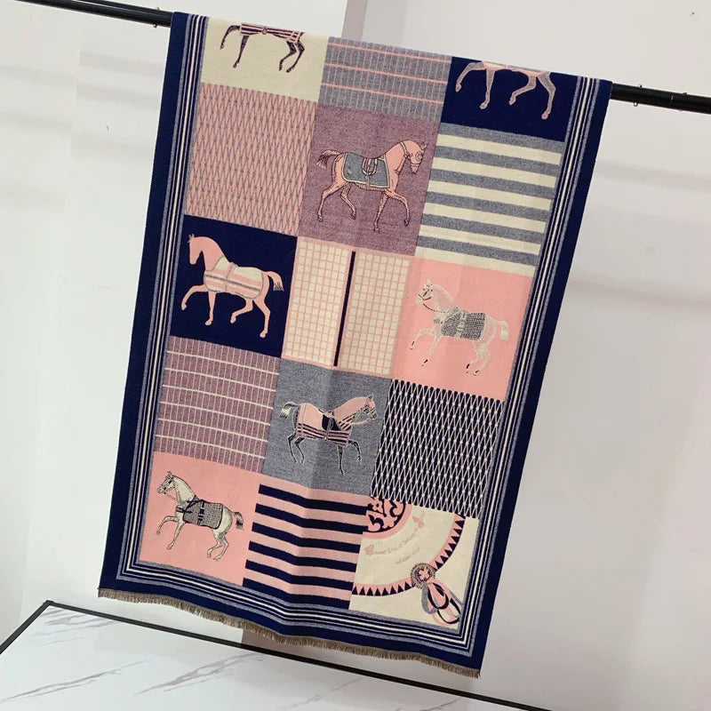 Luxuriöser Kaschmir-Gefühl Schal für Frauen im Herbst/Winter-Yabubest - Home & More