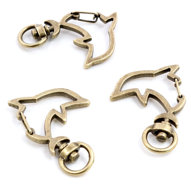 Herz Karabinerhaken Set für Schlüsselanhänger und DIY Projekte