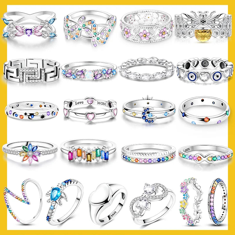 Funkelnder 925 Silber Ring mit Zirkon – Edle Designs für Frauen