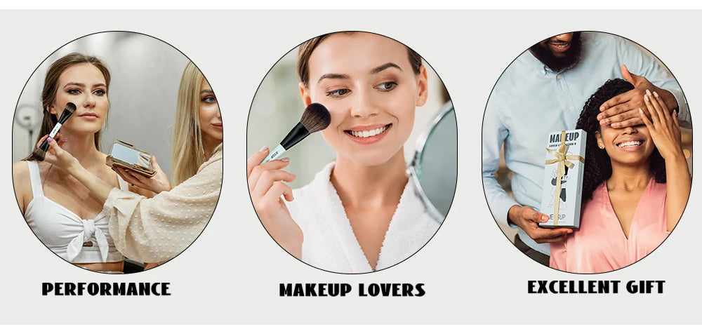 Jessup Make-up-Pinsel-Set für präzises Schminken-Yabubest - Home & More