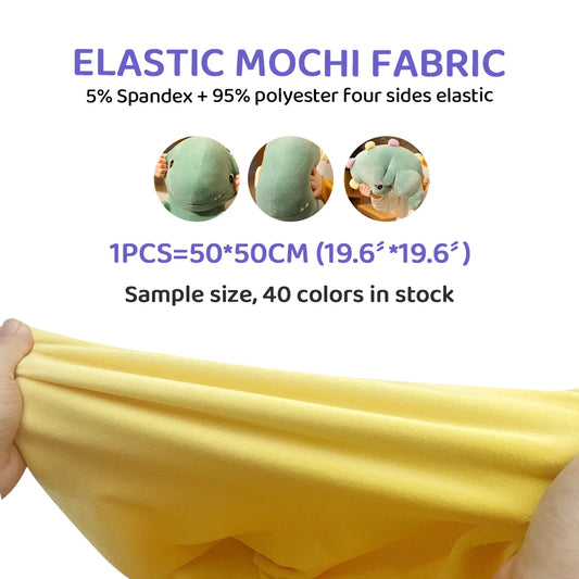 Stretch Mochi Minky Stoff 50x50cm 95% Polyester 5% Spandex Plüsch-Yabubest - Home & More