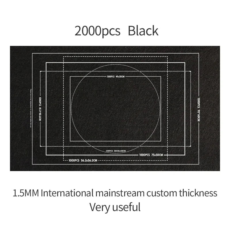 Puzzle-Rollmatte für 1500–3000 Teile | Filz-Aufbewahrung mit Tasche-Yabubest - Home & More