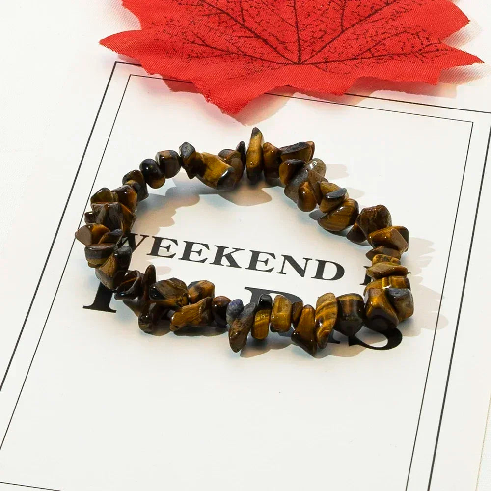 Farbenfrohes Natur Edelstein Armband Stretch für Damen Geschenk