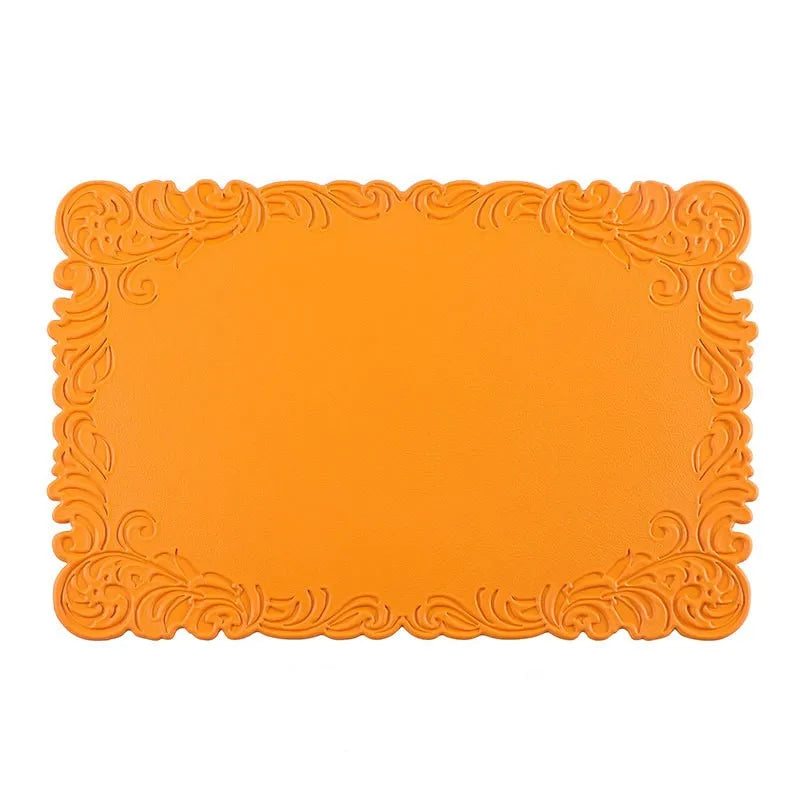 Elegante PU Kunstleder Tischsets für Innen und Außenbereiche