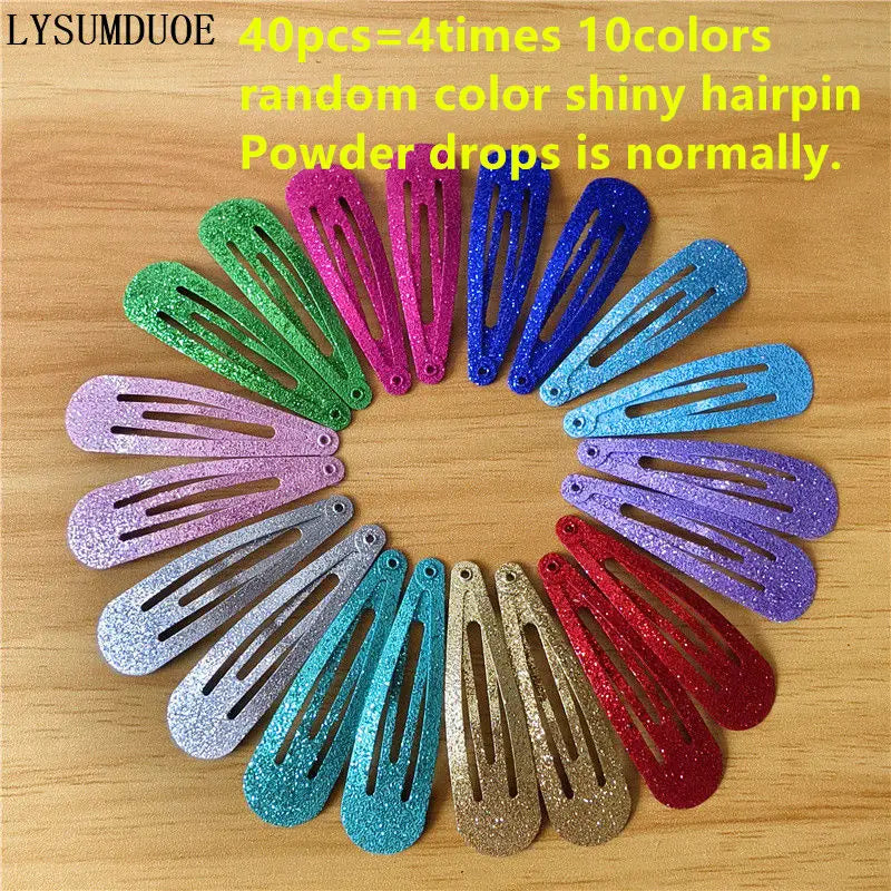 40 bunte Haarspangen für Mädchen – Süße Cartoon BB Clips