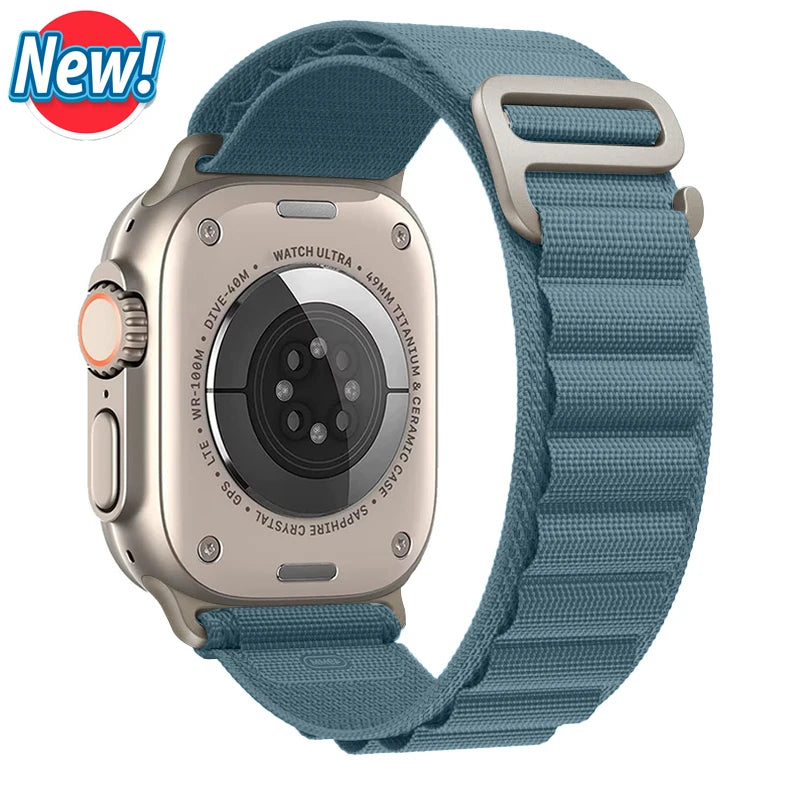 Vielseitiges Nylon Armband für Apple Watch Ultra und Series Modelle