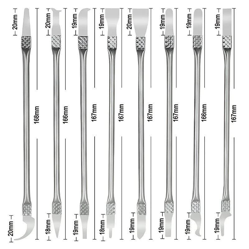 Präzise - Vielseitig: 8-teiliges CPU Hebelmesser-Set für Elektronikreparaturen
