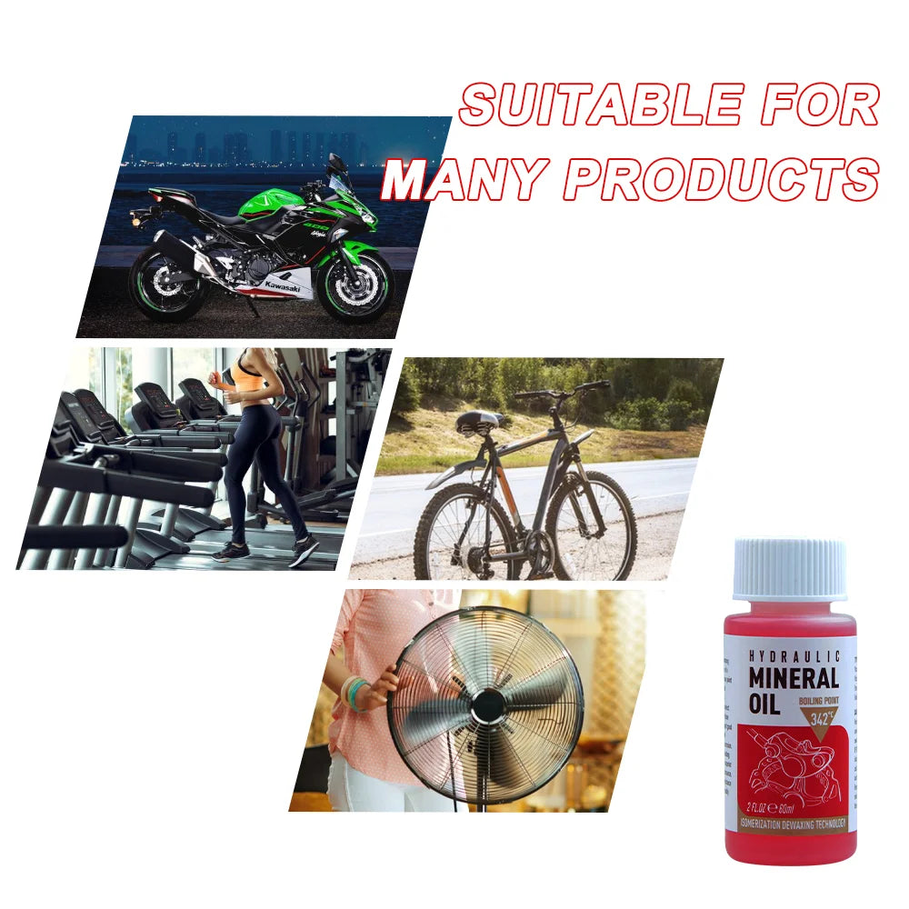 60 ml Mineralöl-Bremsflüssigkeit für Fahrrad Hydraulikbremsen 1-3 Stück