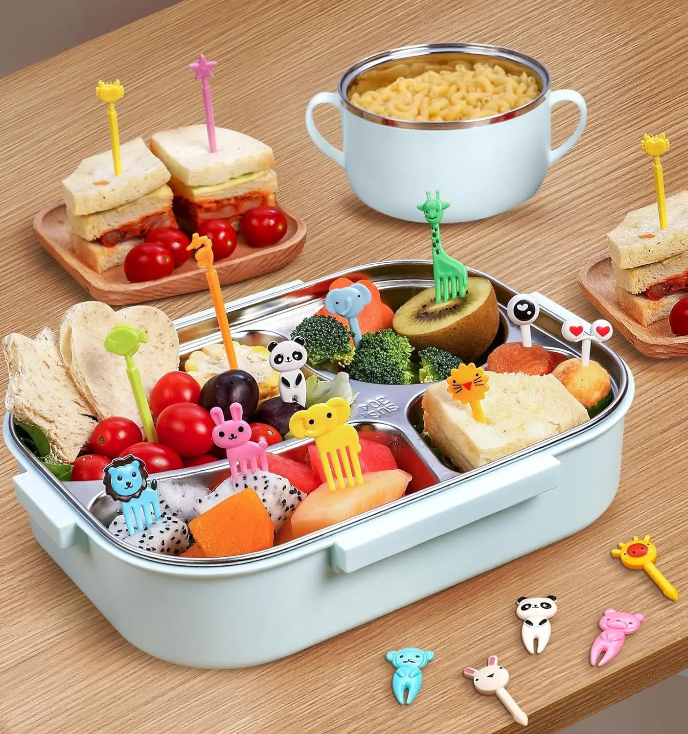 Mini Lebensmittel Picks Cartoon Tier für Kinder Bento Lunchbox Zubehör