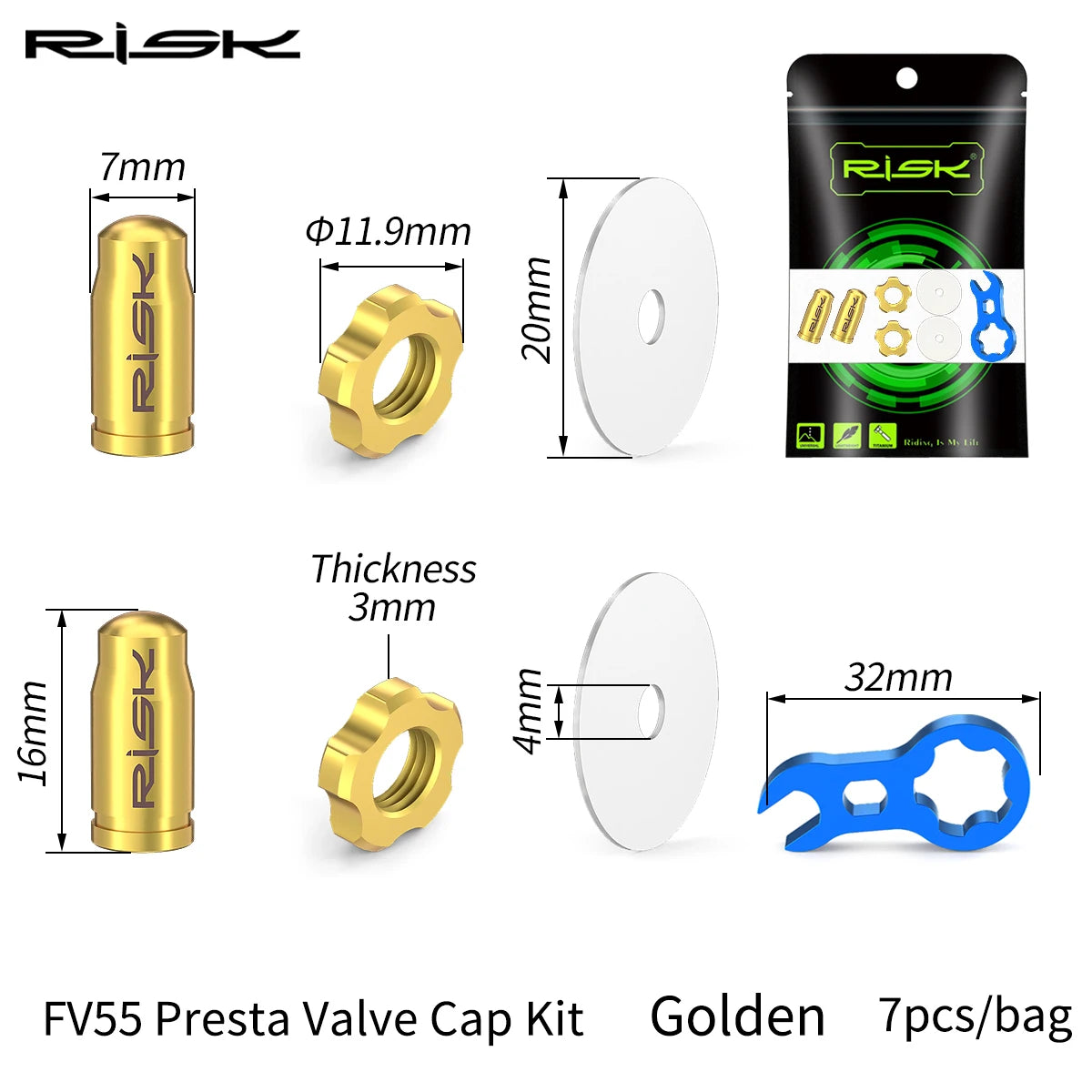 Titan Fahrrad Ventil Kappen Wasserdicht Staubdicht MTB Rennrad FV AV Schutz Zubehör