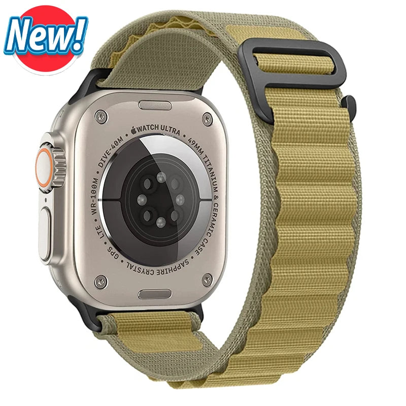 Vielseitiges Nylon Armband für Apple Watch Ultra und Series Modelle