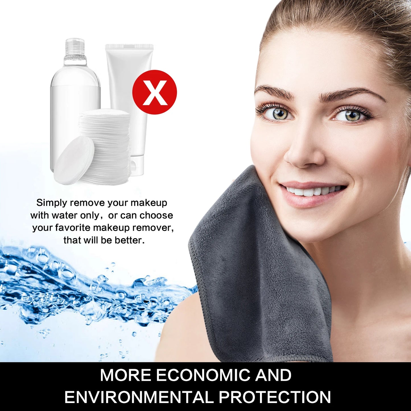 Sanftes Mikrofaser Reinigungstuch für die Gesichtspflege