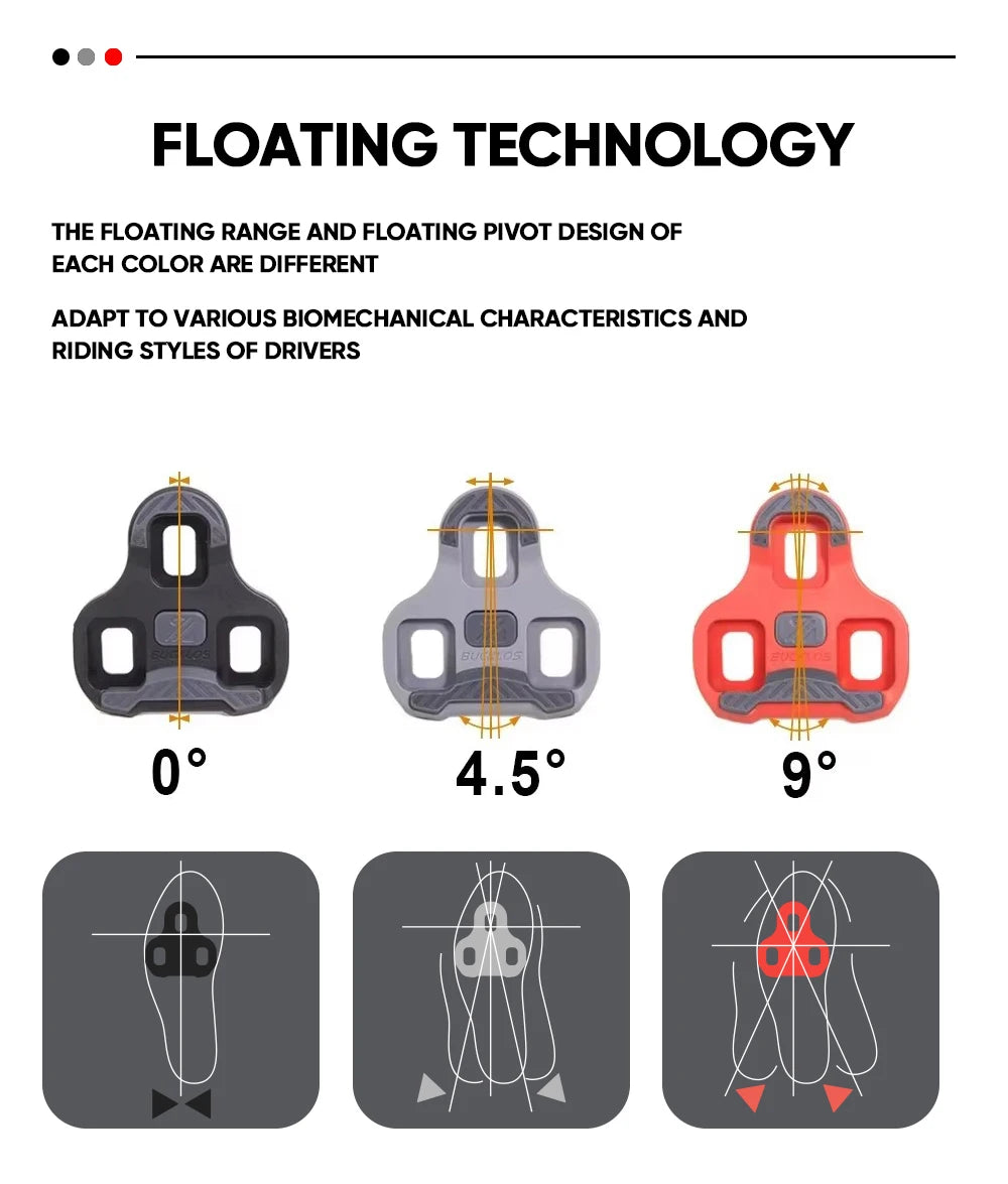 Selbstsichernde Fahrradschuhe mit Anti Rutsch Pedalklampe für LOOK KEO
