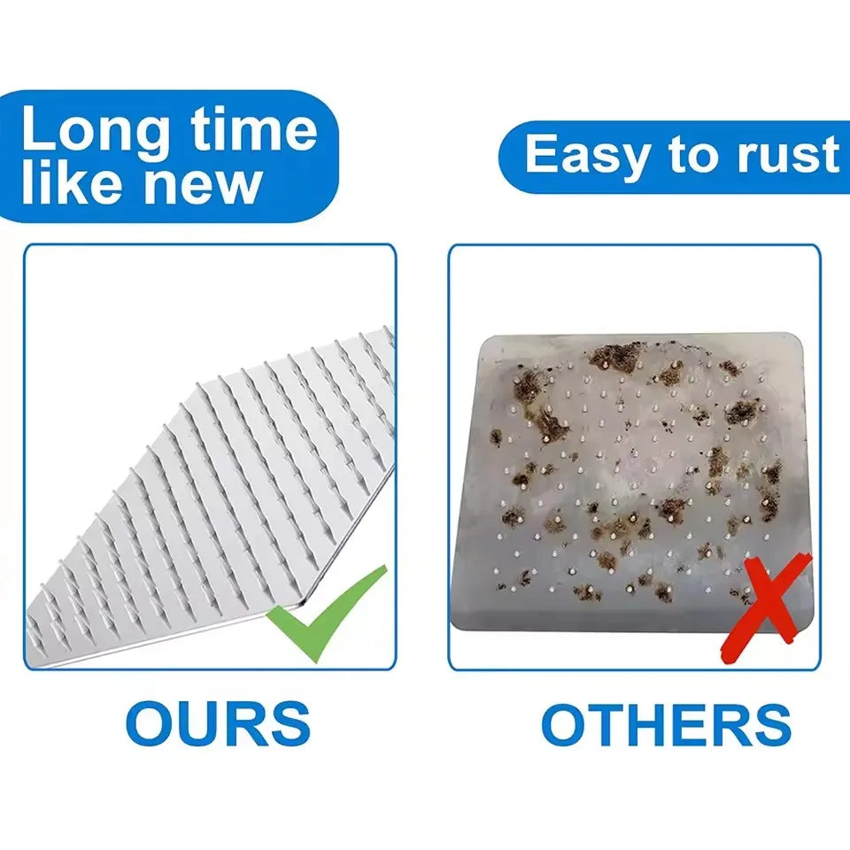 Ultra dünner Edelstahl Regen Duschkopf 8 10 12 Zoll Hochdruck Wasserfall