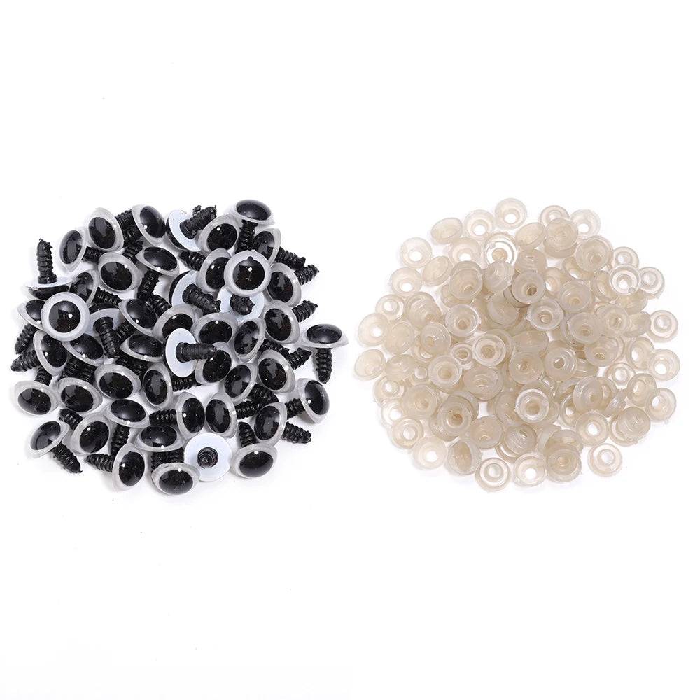 Sicherheitsaugen aus Kunststoff für DIY Puppen & Plüschtiere (8-20mm)