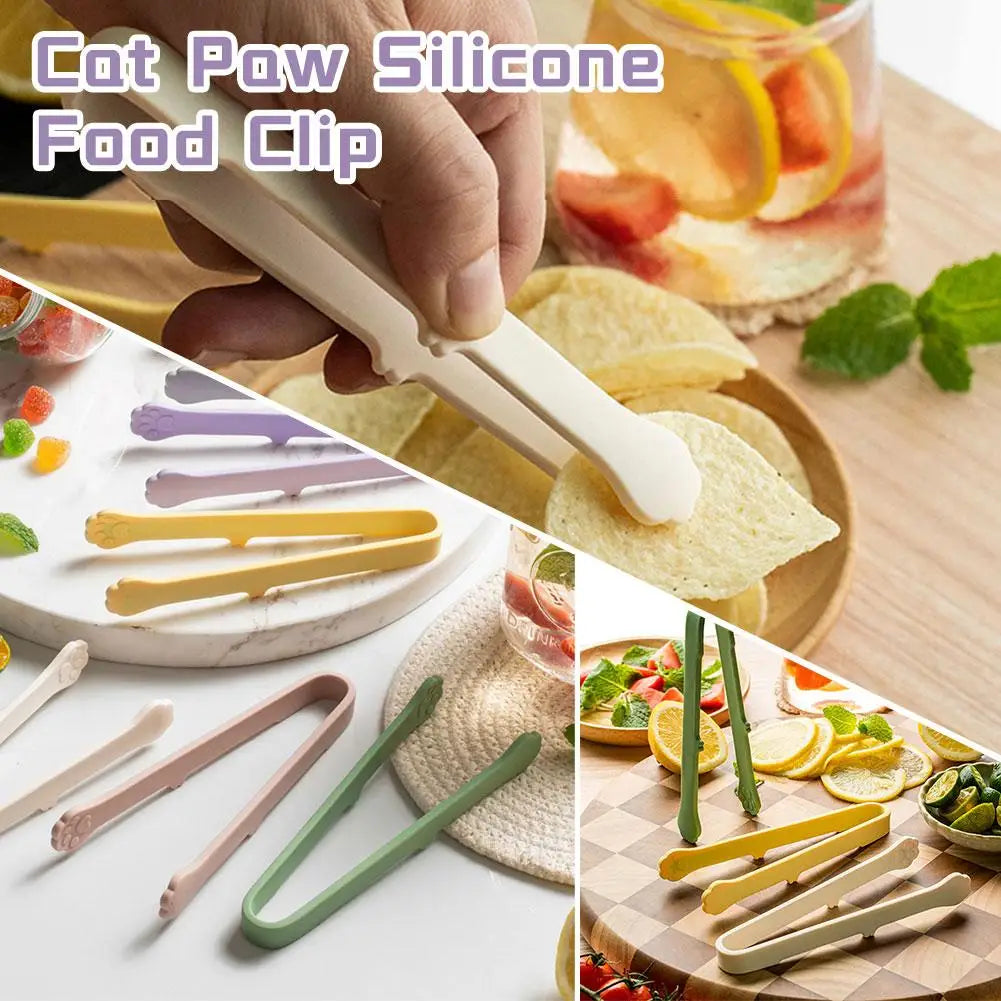 Multifunktionaler Mini Silikon Lebensmittelclip in Katzenpfotenform