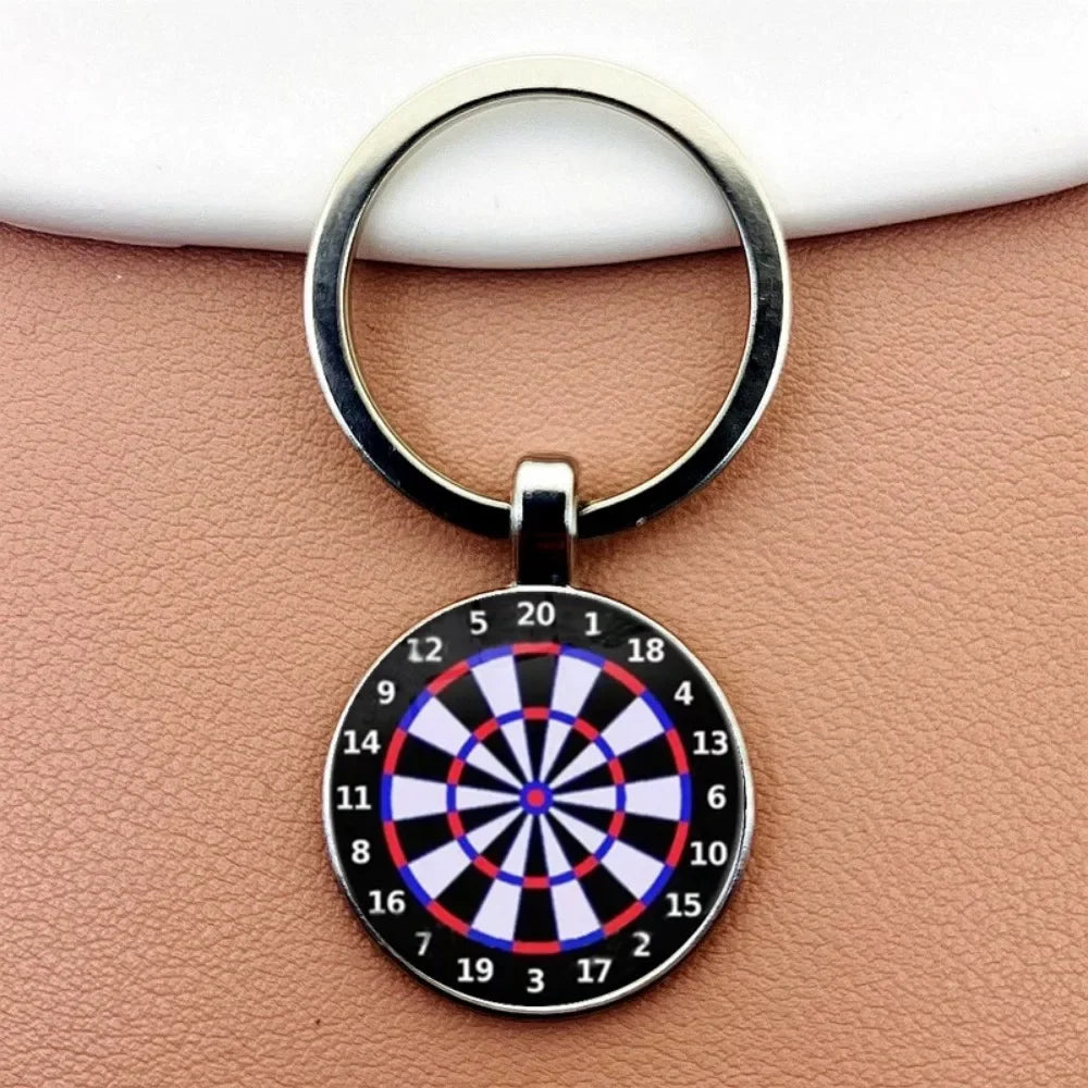 Dart Ziel Schlüsselanhänger Retro Stil Metall Anhänger Unisex Geschenkidee