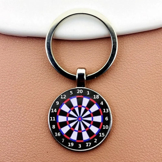 Dart Ziel Schlüsselanhänger Retro Stil Metall Anhänger Unisex Geschenkidee