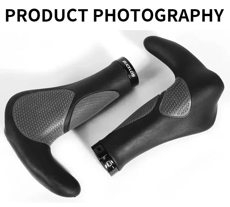 Ergonomische Fahrradgriffe mit verlängerter rutschfester Stange