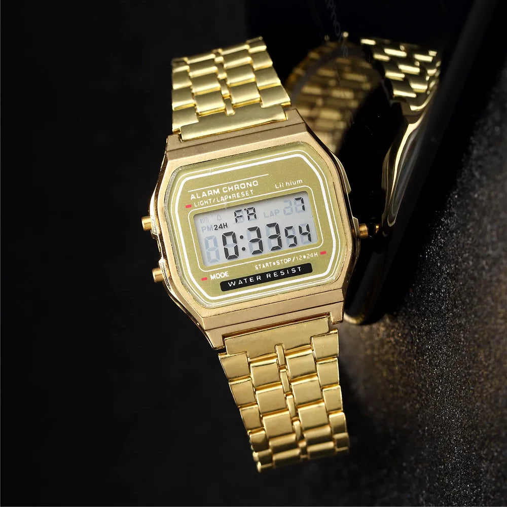 Digitale Sport Uhr für Männer Frauen Studenten, LED Anzeige, Quadratisches Design
