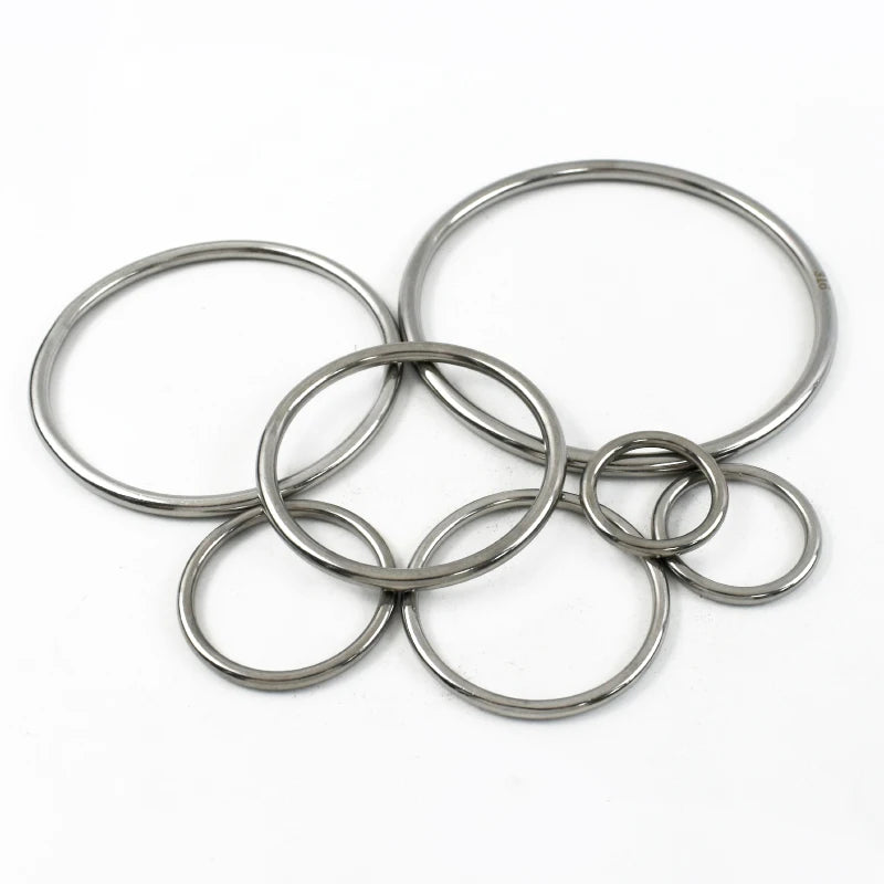 Edelstahl O-Ring Schnallen 15-100mm für Taschen Gurtband Schlüsselanhänger