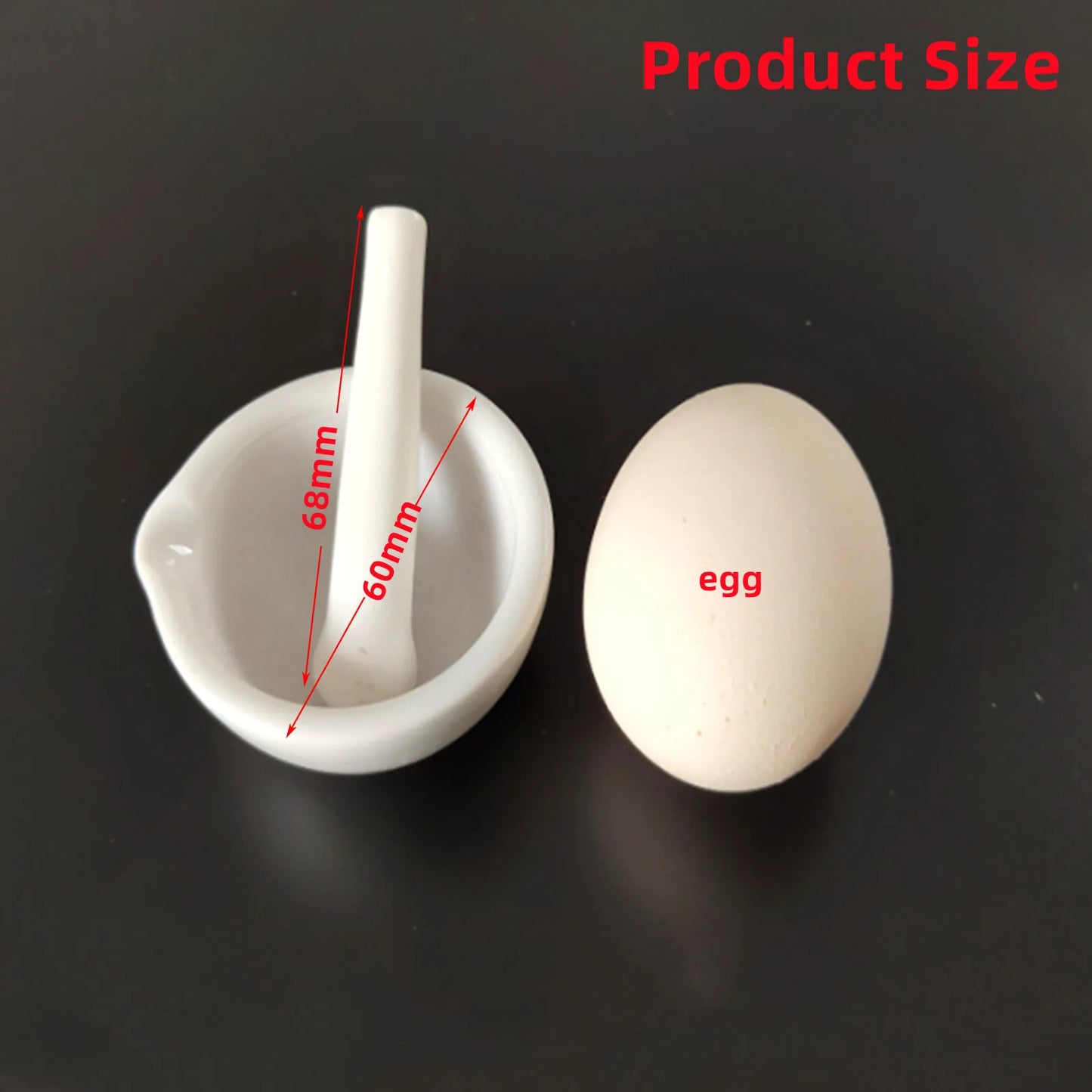 Keramik Mörser und Stößel 60mm Küchen Gewürzmühle Set robust