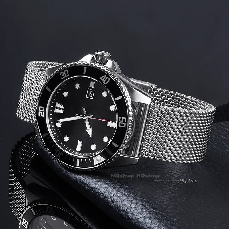 Universelles Milanaise Edelstahlarmband in 18 bis 24mm mit Metallverschluss