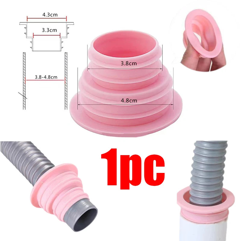 Flexibler Silikon Dichtungsring 35-75mm – Geruch - Leckage Schutz fürs Bad