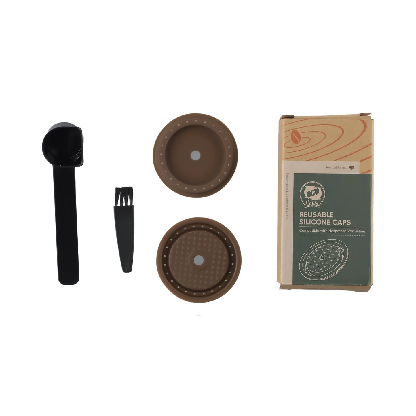 Wiederverwendbare Vertuo Silikon Kappendeckel für Nespresso Kapseln