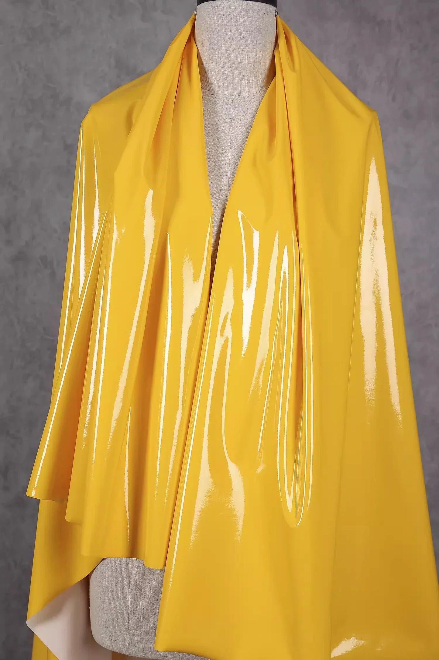 50x145cm Glänzender Elastischer Kunstleder Stoff für Kleidung DIY Projekte