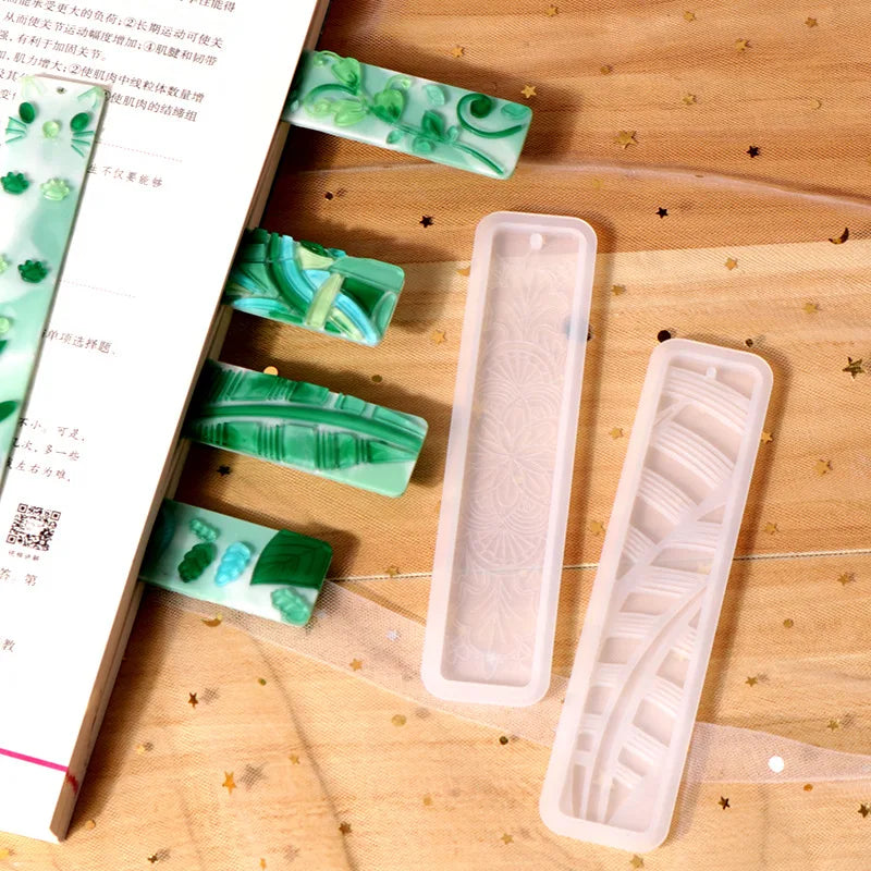 DIY Silikonform Lesezeichen Anhänger Epoxidharz Schmuck Gussform Zubehör