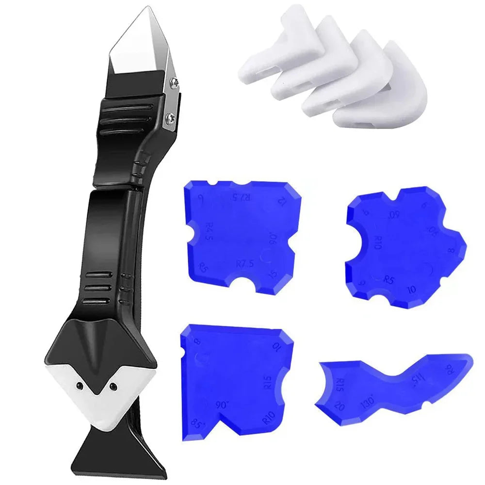 5in1 Silikon Schaber Rakel Multitool zum Kleber Entfernen und Abdichten