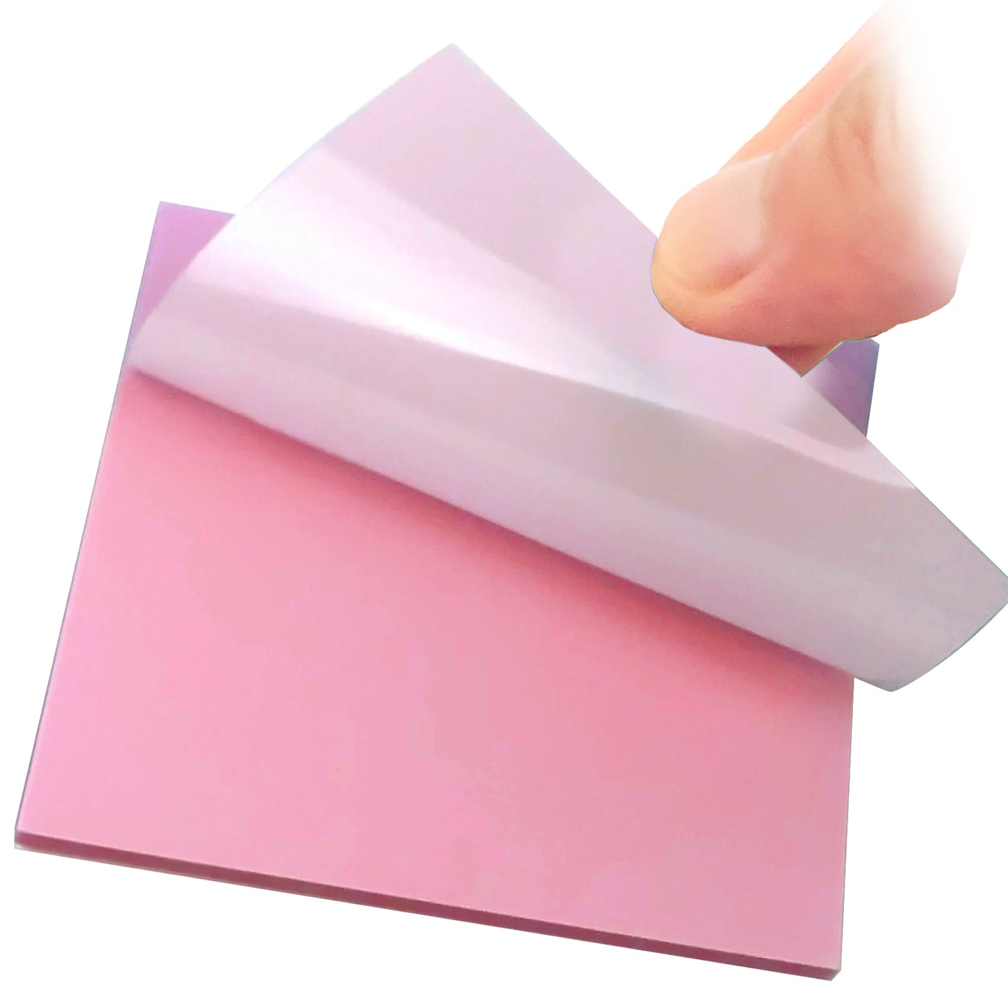 50 Blatt selbstklebende transparente Haftnotizen wasserfest für Büro